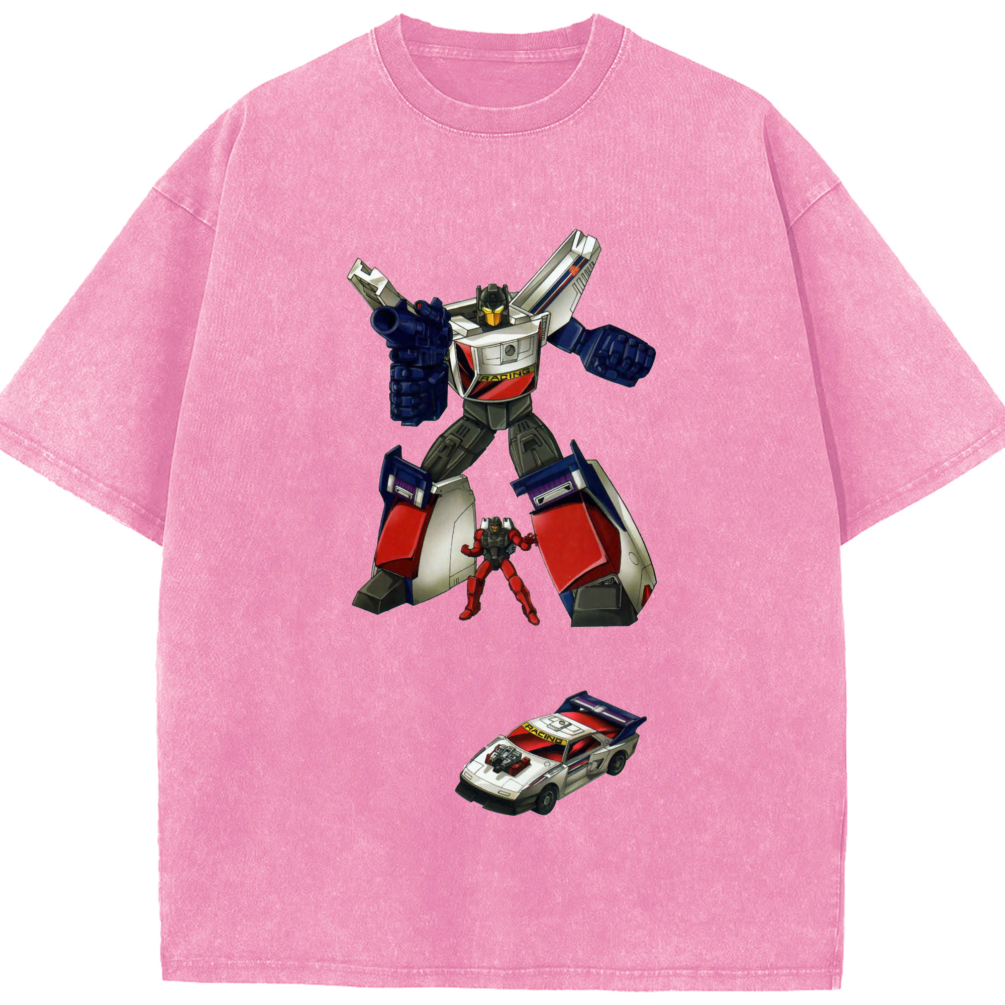 （画像用）  綿100% ヴィンテージ風 半袖Tシャツ（フロントプリント）